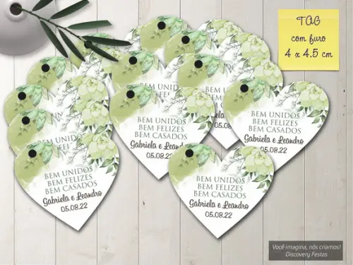 Tag Coração para Bem Casados