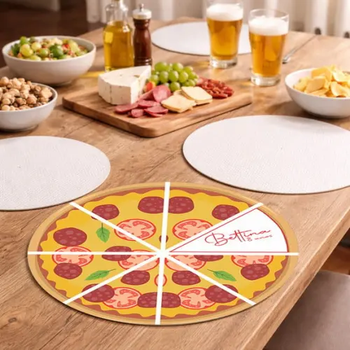 Sousplat Redondo Pizza (descartável - Papel Fotográfico)