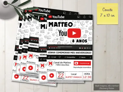 Convite Youtube
