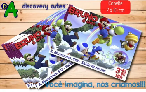 Convite Super Mario Bros