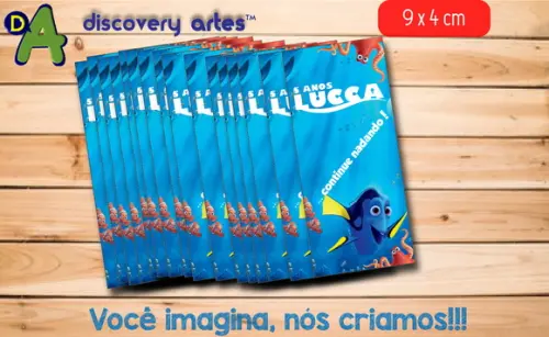 Rótulo Adesivo Tubete Procurando Dory