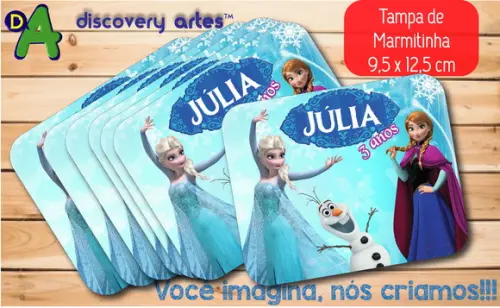 Tampa de Marmitinha Frozen
