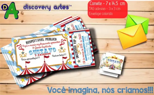 Convite Ingresso Circo
