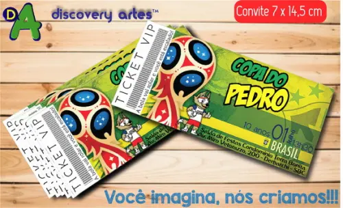 Convite Ingresso Futebol
