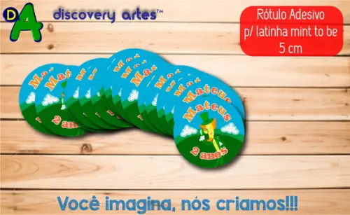 Rótulo Adesivo Latinha Sitio do Pica Pau Amarelo