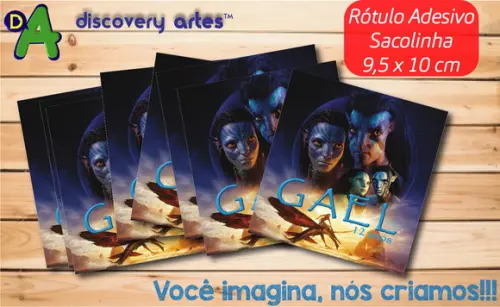 Rótulo Adesivo Sacolinha Avatar