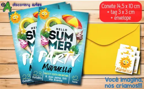 Convite Festa Pool Party