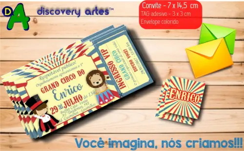 Convite Ingresso Circo