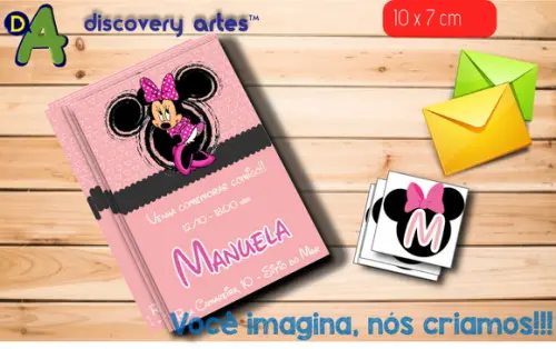 Convite Minnie Rosa