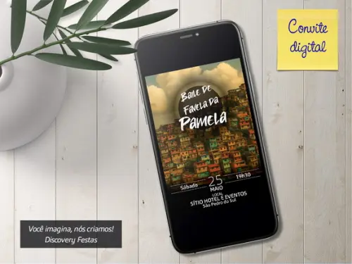 Convite Digital Baile de Favela