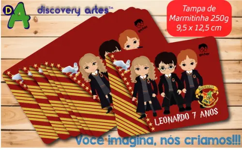 Tampa Marmitinha Harry Potter