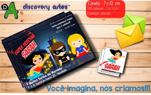 Convite Super Heroínas