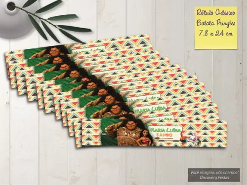 Rótulo Adesivo Batata Moana