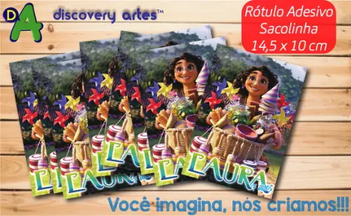 Rótulo Adesivo Sacolinha Encanto Mirabel