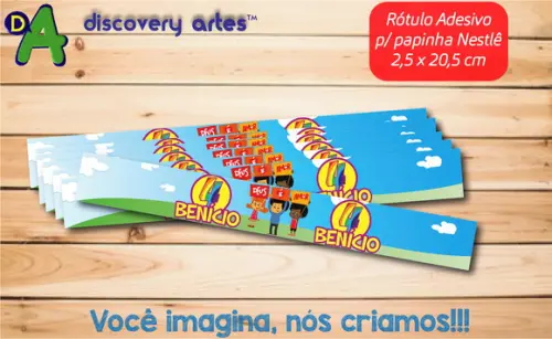 Rótulo Adesivo Papinha 3 Palavrinhas