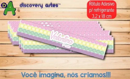 Rótulo Adesivo Refrigerante Pop It