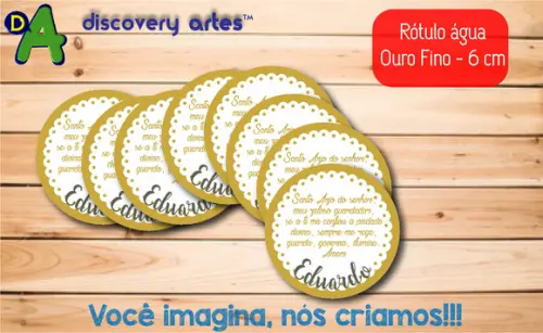 Rótulo Adesivo Água Ouro Fino Batizado
