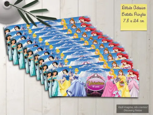 Rótulo Adesivo Batata Princesas