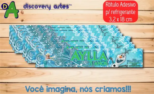 Rótulo Adesivo Refrigerante Frozen