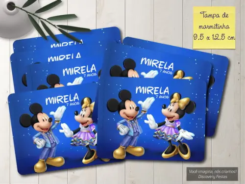 Tampa de Marmitinha Mickey 50 Anos