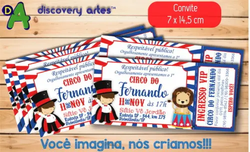 Convite Ingresso Circo