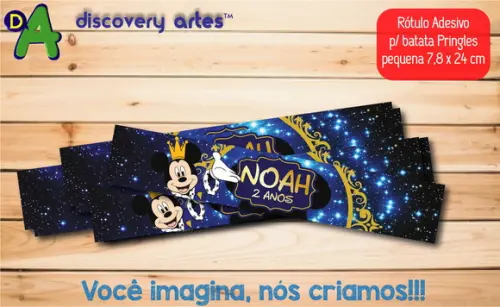 Rótulo Adesivo Batata Mickey Realeza