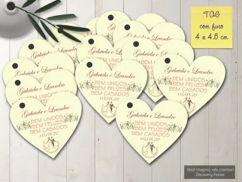 Tag Coração para Bem Casados