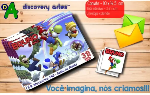 Convite Super Mario Bros