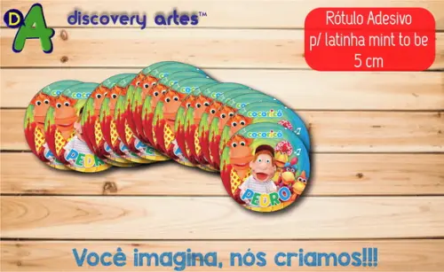 Rótulo Adesivo Latinha Cocorico