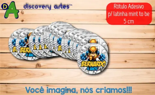 Rótulo Adesivo Latinha Wolverine