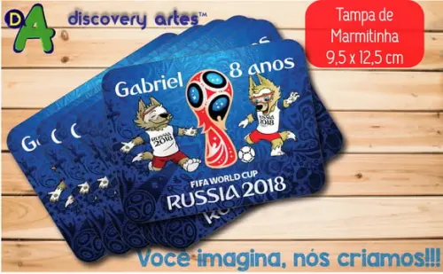 Tampa de Marmitinha Copa do Mundo Russia 2018