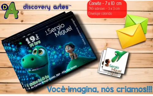 Convite O Bom Dinossauro