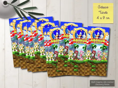 Rótulo Adesivo Tubete Sonic