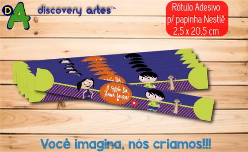 Rótulo Adesivo Papinha Show da Luna