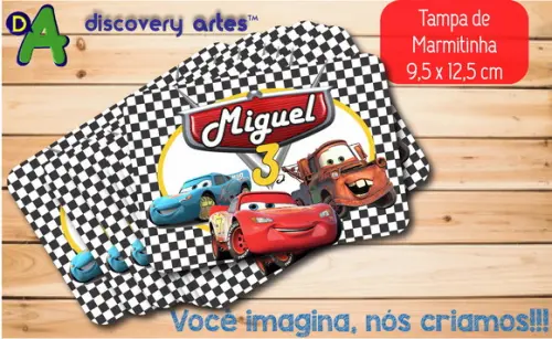 Tampa de Marmitinha Carros