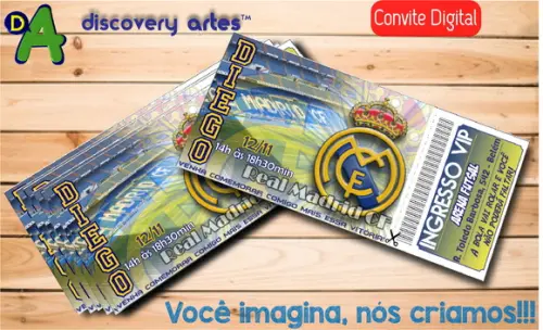 Convite Ingresso Digital Real Madrid