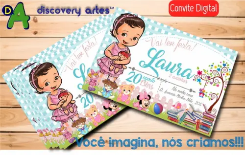 Convite Digital Bonequinha de pano