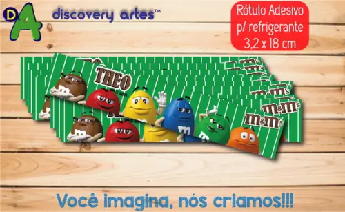 Rótulo Adesivo Refrigerante M&m