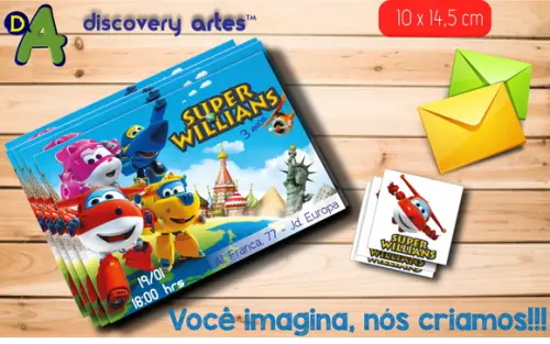 Convite Super Wings