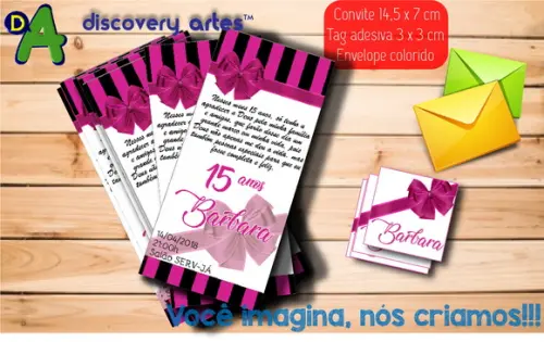 Convite Ingresso Aniversário 15 Anos