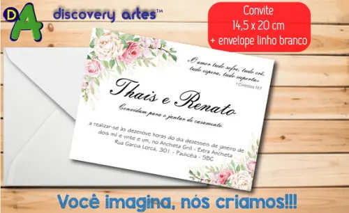 Convite de Casamento Tradicional