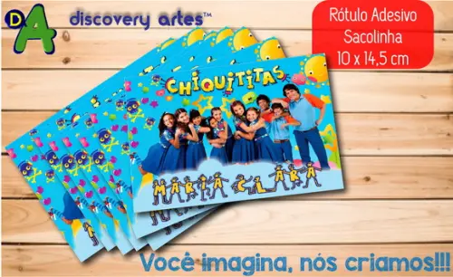 Rótulo Adesivo Sacola Chikititas