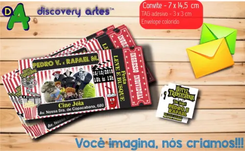 Convite Ingresso Hotel Transylvania