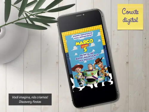 Convite Digital Toy Story