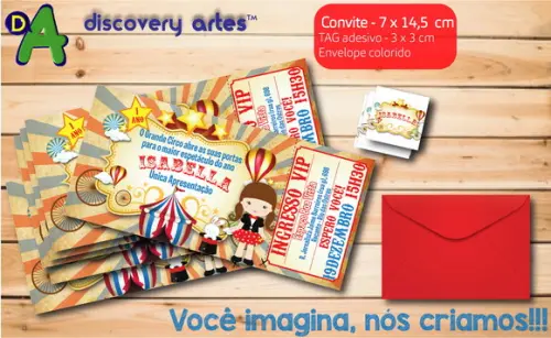 Convite Ingresso Circo