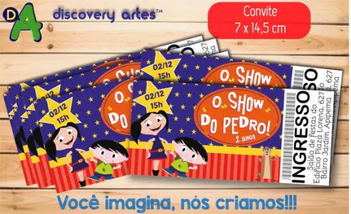 Convite Ingresso Show da Luna