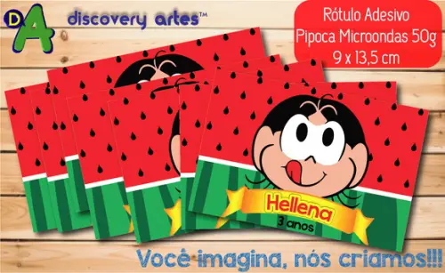 Rótulo Adesivo Pipoca de Microondas Magali
