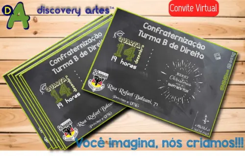Convite Digital Chalkboard