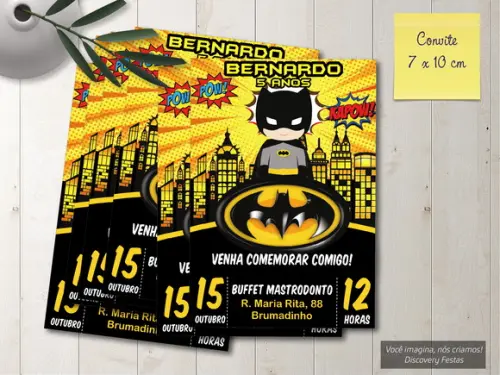 Convite Batman Cute