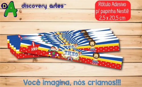 Rótulo Adesivo Papinha Circo